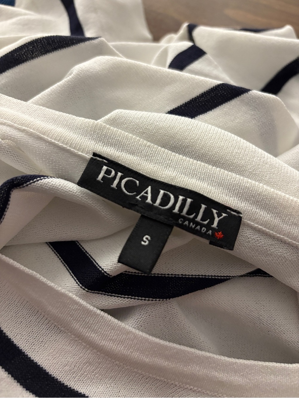 Picadilly Canada Coastal Nautical Striped Knit Sweater Embellished S - Picture 5 of 10